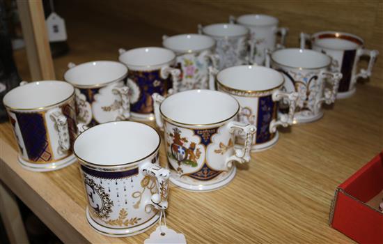 A group of Royal Crown Derby cups